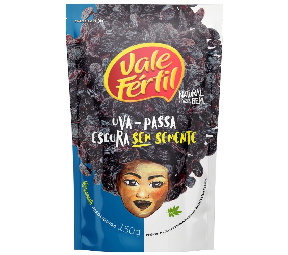 Uva Passa Vale Fértil Preto sem Sementes 150g