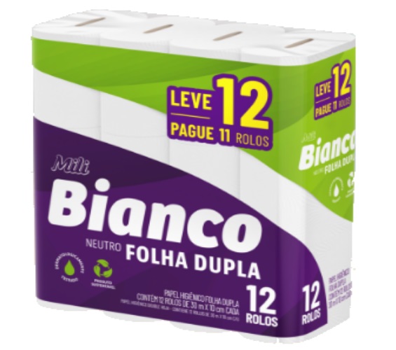 PAPEL HIG MILI BIANCO FL DUP 30M L12 P11