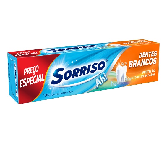 Creme Dental Sorriso Dentes Brancos 120g