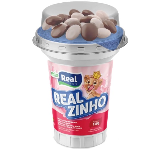 Bebida Láctea Realzinho Mix Chocolate e Morango 130g