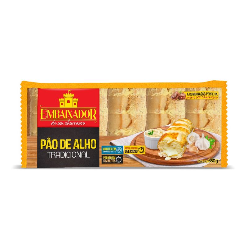 Pão de Alho Embaixador Tradicional 350g