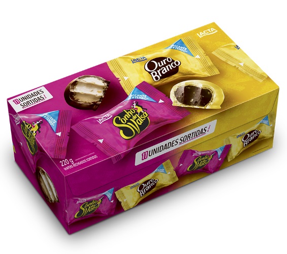 Bombom Sonho de Valsa/ Ouro Branco Sortidos 220g