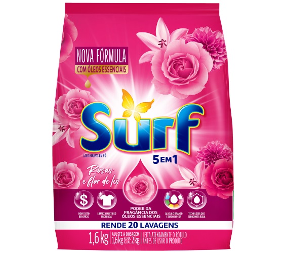 LAVA ROUPA PO SURF ROSAS/FLOR LIS PC
