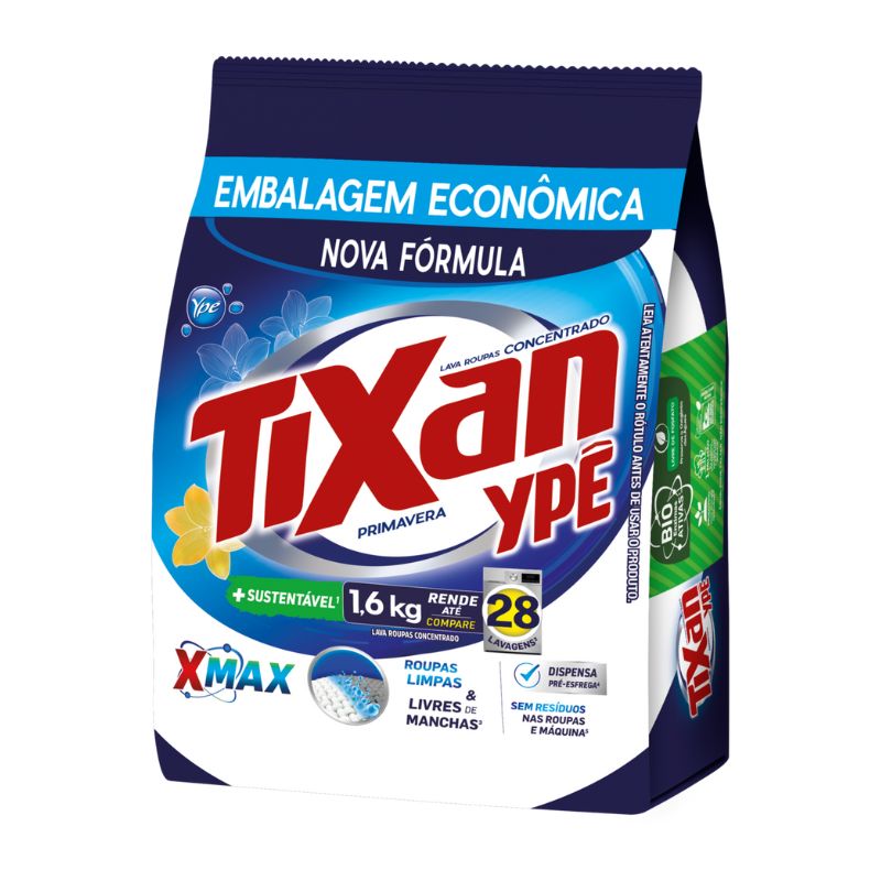 Lava Roupas Em Pó Tixan Ypê Primavera 1,6 KG