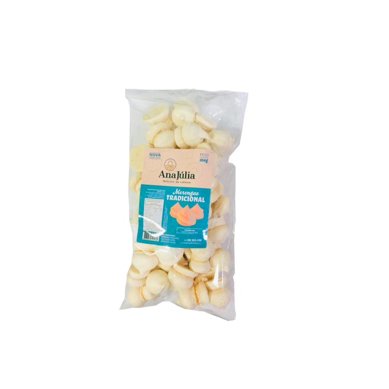 Merengue Ana Júlia Sem Glúten e Lactose Tradicional 100g