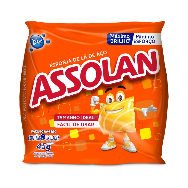 Esponja de Aço Assolan 45g