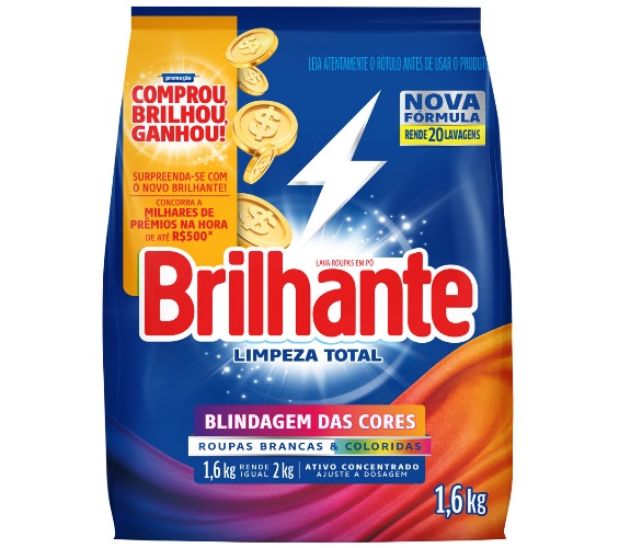 LAVA ROUPA PO BRILHANTE LIMP TOT PC