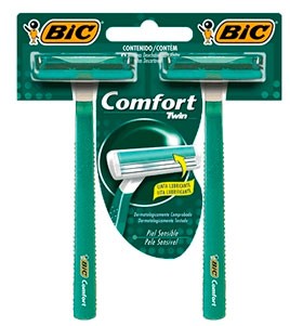 Aparelho Descartável para Barbear Bic Comfort 2 2 Unidades