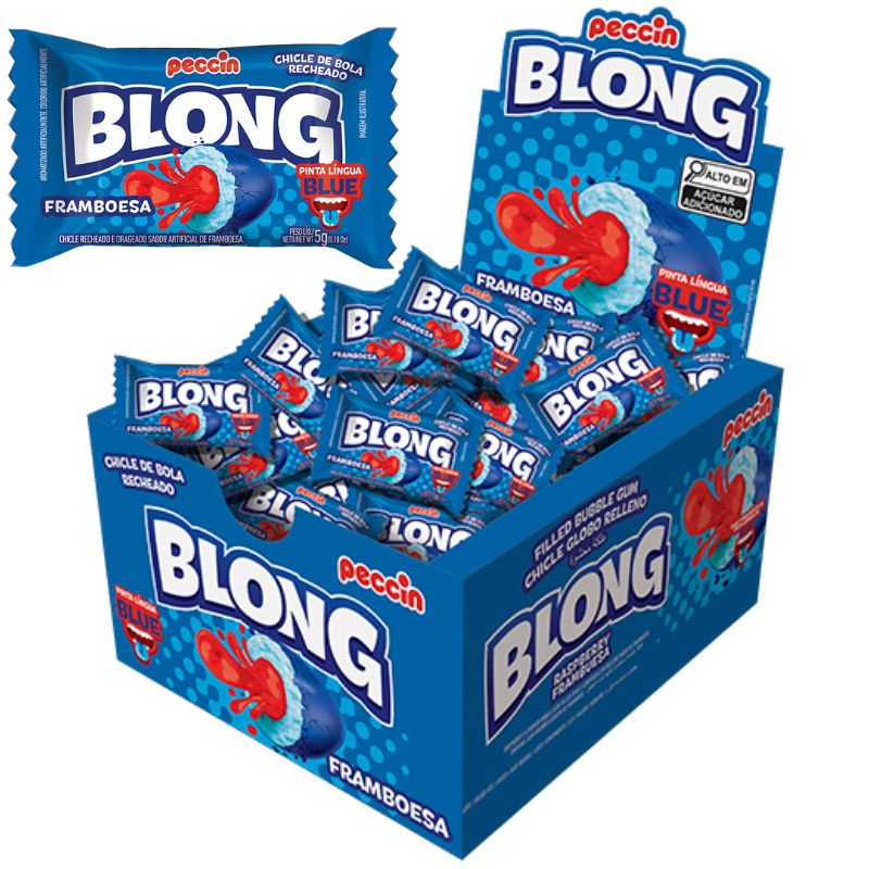 CHICLE PECCIN BLONG PINTA LINGUA BLUE