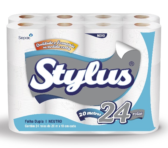PAPEL HIG STYLUS FL DUPLA NEUTRO 20M
