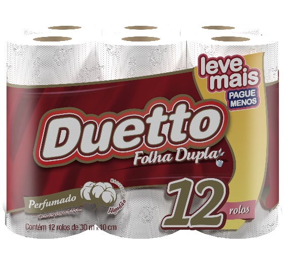 PAPEL HIG DUETTO PERF FL DUPLA 30M