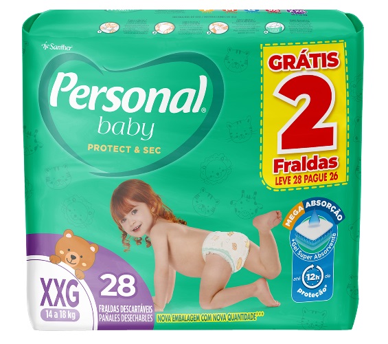 FRALDA DEC PERSONAL BABY PROTEC SEC XXG 