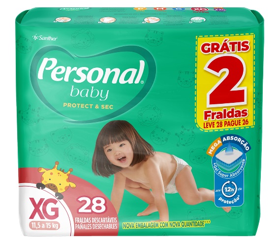 FRALDA DEC PERSONAL BABY PROTEC SEC XG 