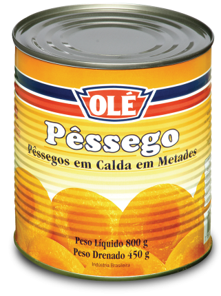 Pêssego em Calda Olé Metade 450g