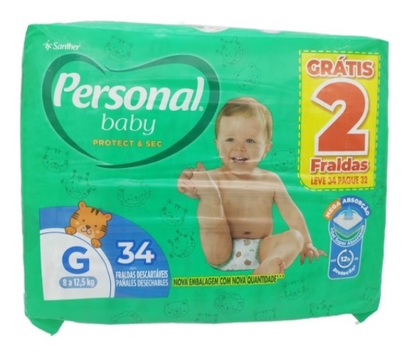 FRALDA DEC PERSONAL BABY PROTEC SEC G