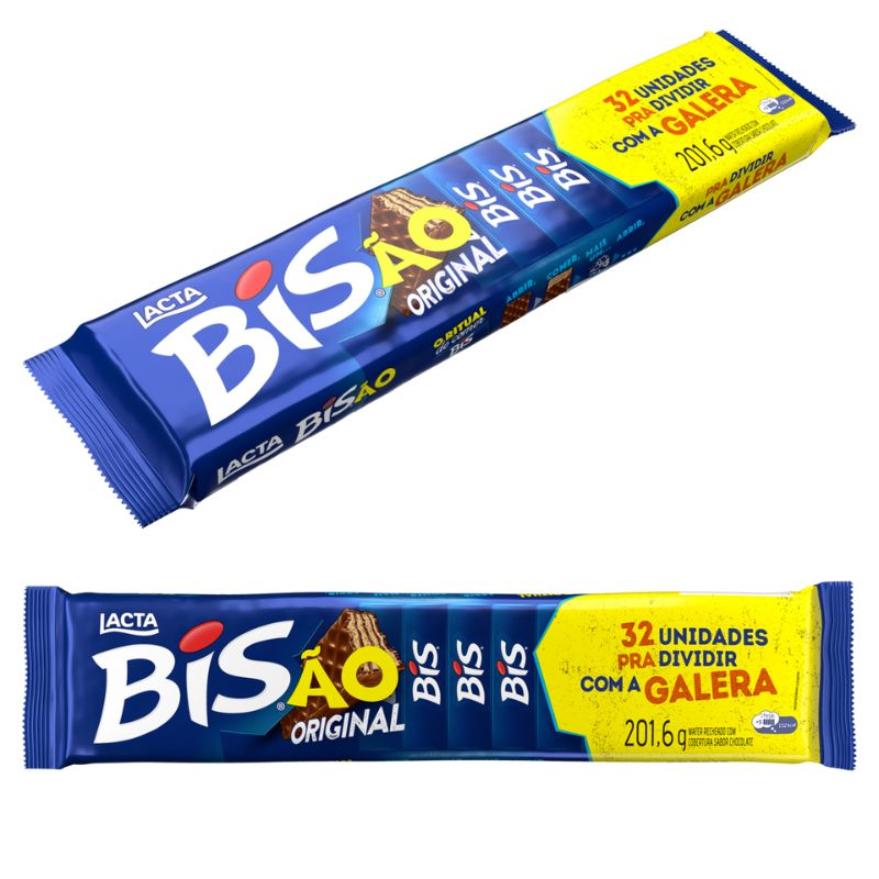 Chocolate Lacta Bisão Chocolate ao Leite 201,6g