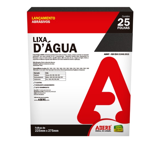 LIXA ADERE AGUA 120 225X275