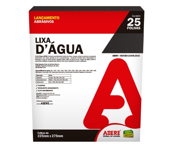 LIXA ADERE AGUA 180 225X275