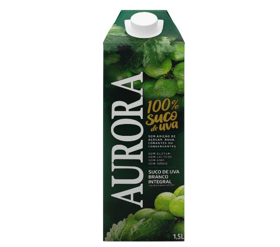 Suco Integral Uva Branco Aurora Garrafa 1,5l