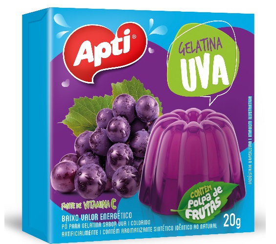 Gelatina Apti Sabor Uva 20g