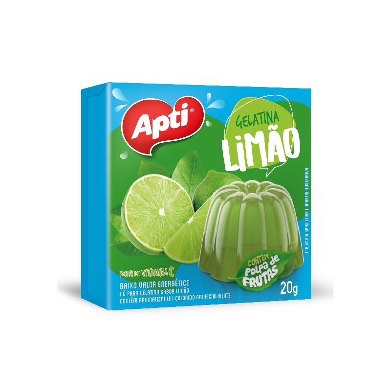 Gelatina Apti Limão 20g