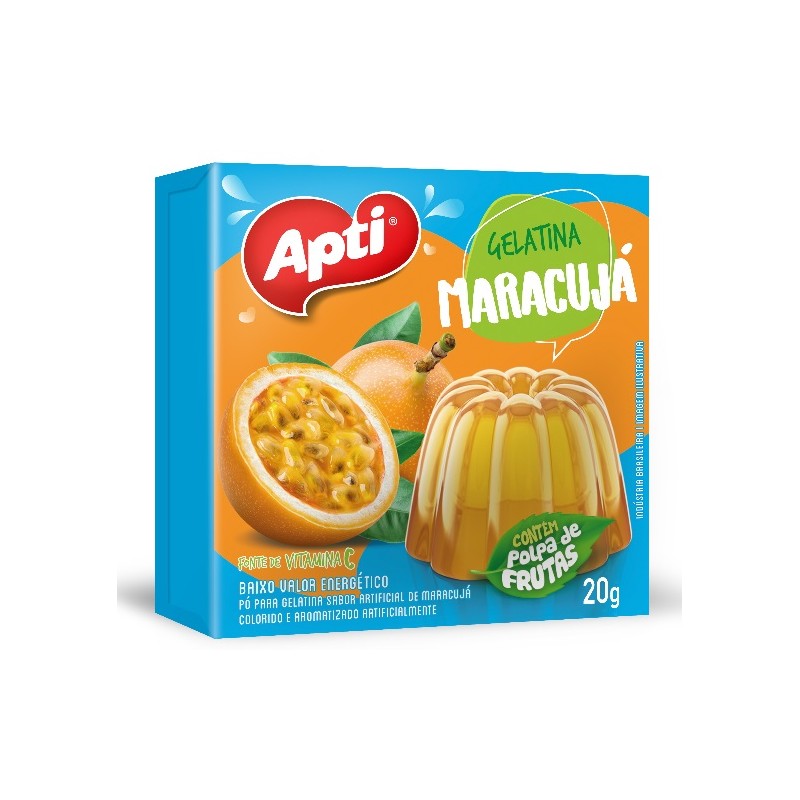 Gelatina Apti Sabor Maracujá 20g