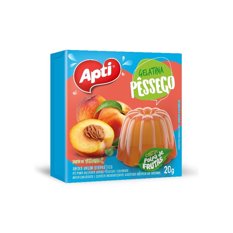 Gelatina Apti Sabor Pêssego 20g