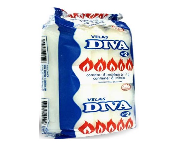 Vela Gióca Diva N2 com 8 Unidades