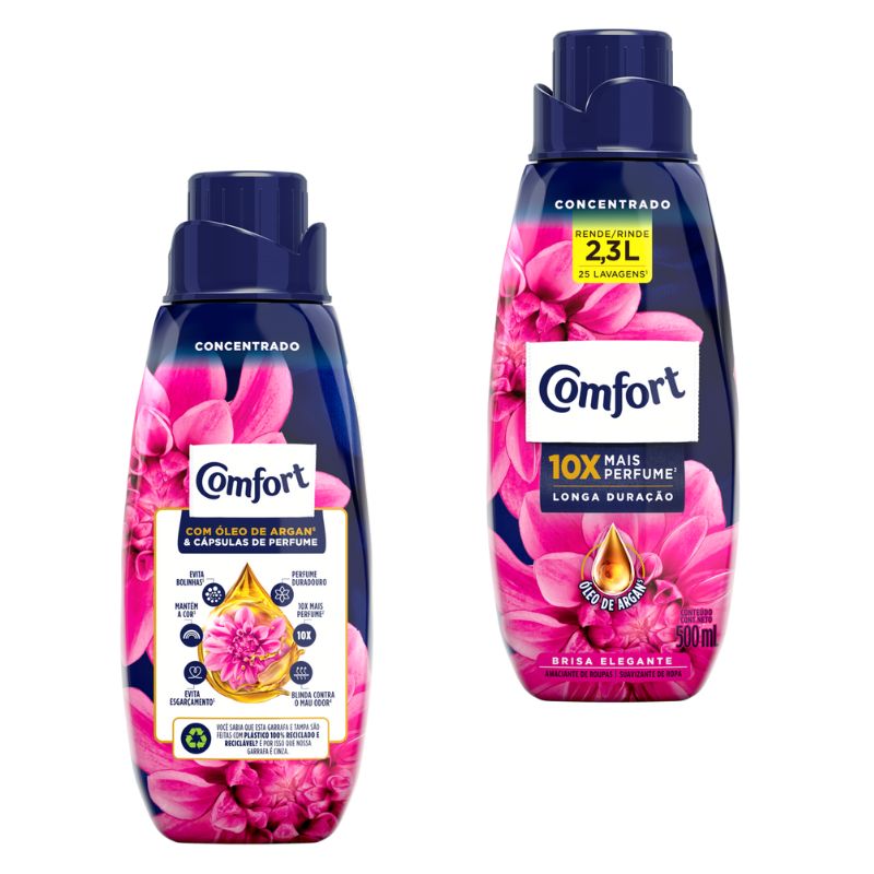 Amaciante Concentrado Comfort Fiber Protect Expert Care Frasco 500ml