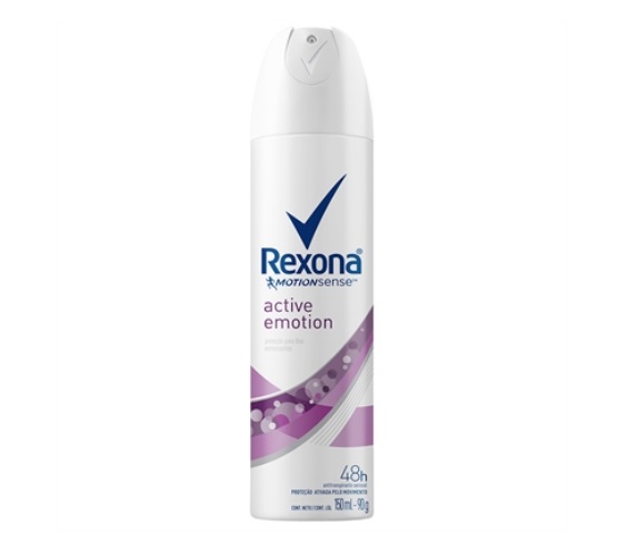 Antitranspirante Aerossol Active Emotion Rexona Motionsense 150ml