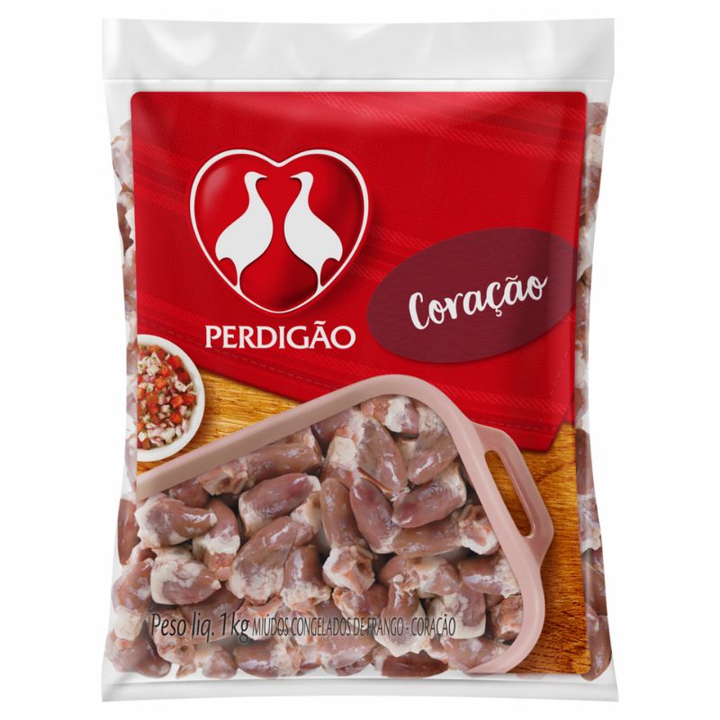 Coração de Frango Perdigão Pacote 1kg