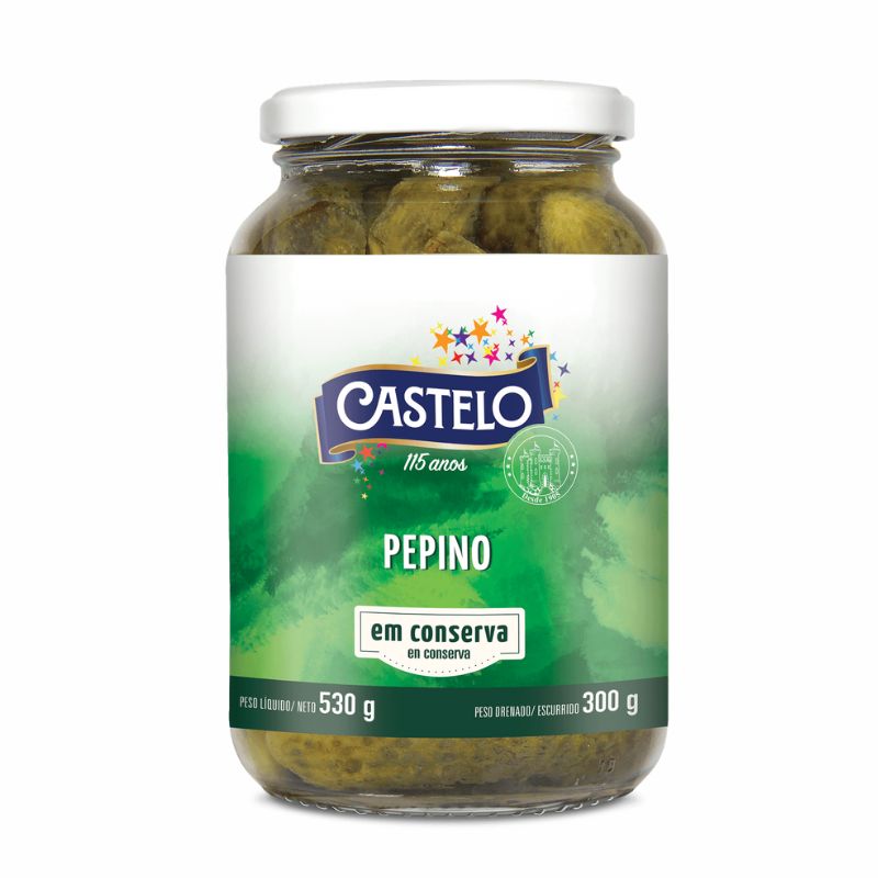 Pepino Em Conserva Castelo 300G
