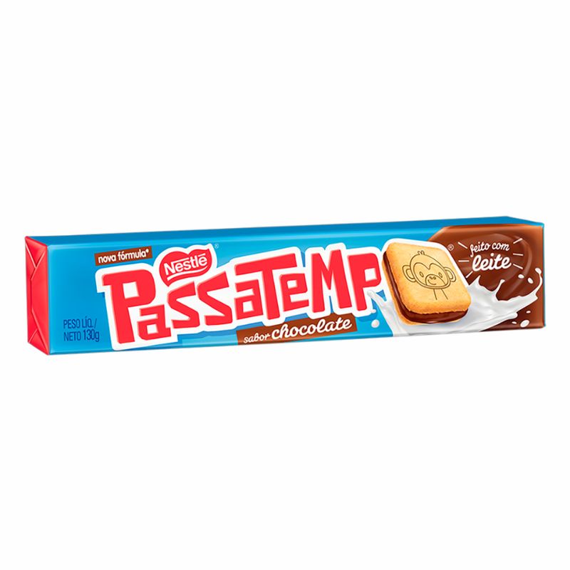 Biscoito Recheio Chocolate Nestlé Passatempo Pacote 130g