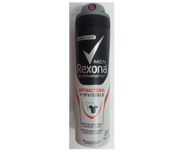 Antitranspirante Aerossol Antibacterial e Invisible Rexona Men Motionsense 150ml