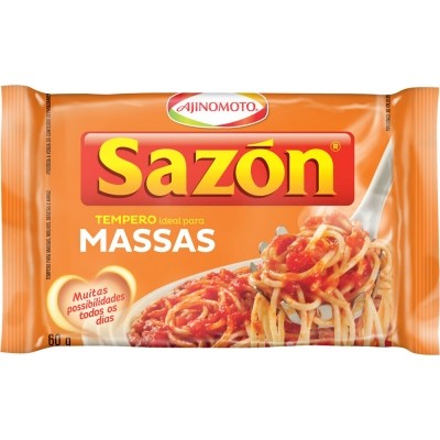 Tempero para Massas Sazón Pacote 60g 12 Unidades