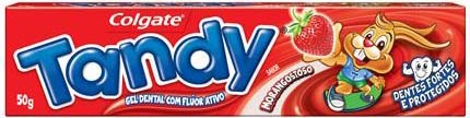 Gel Dental Infantil com Flúor Morangostoso Colgate Tandy Caixa 50g