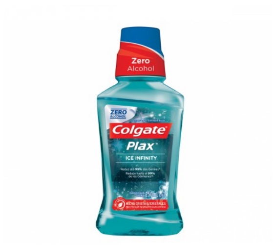 Enxaguante Bucal Zero Álcool Ice Infinity Colgate Plax Frasco 250ml