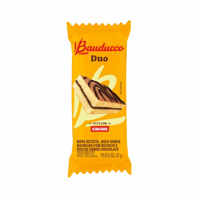 Bolinho Bauducco Sabor Duo Chocolate 27g