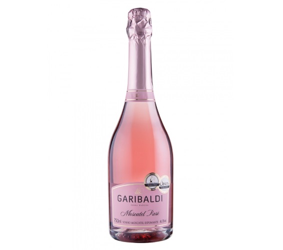 Espumante Brasileiro Rosé Garibaldi Moscatel Serra Gaúcha Garrafa 750ml