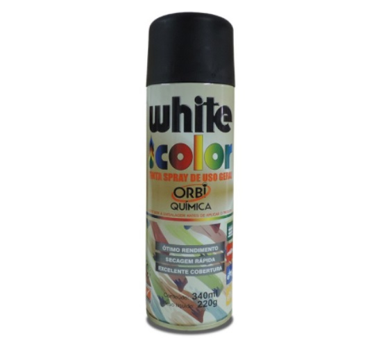 TINTA SPRAY ORBI WHITE COLOR PRT BRILH
