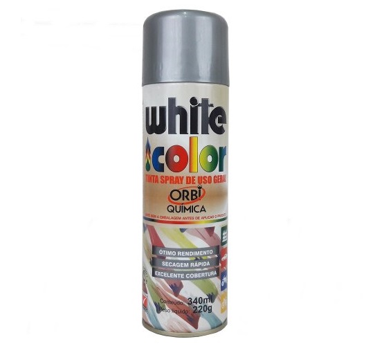 TINTA SPRAY ORBI WHITE COLOR ALUMINIO