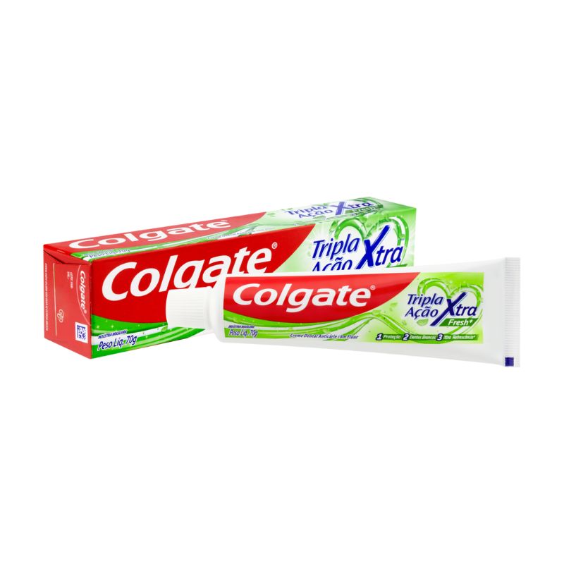 Creme Dental Xtra Fresh Colgate Tripla Ação Caixa 70g