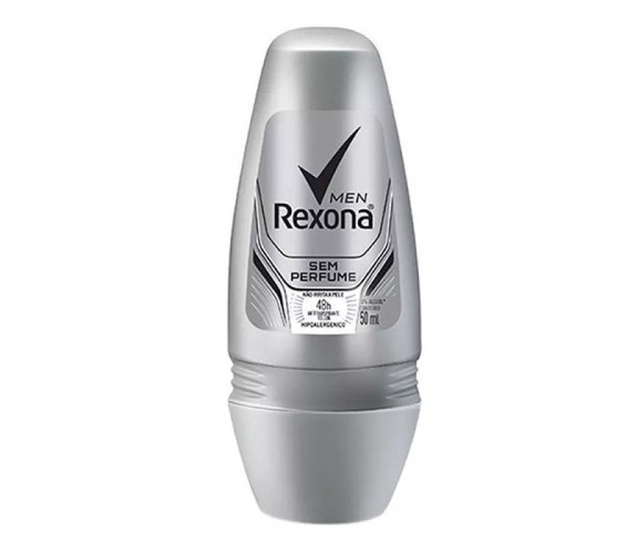 Antitranspirante Roll-On sem Perfume Rexona Men 50ml