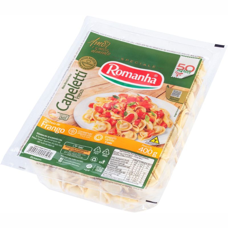 MASSA ROMANHA CAPELETI FRANGO