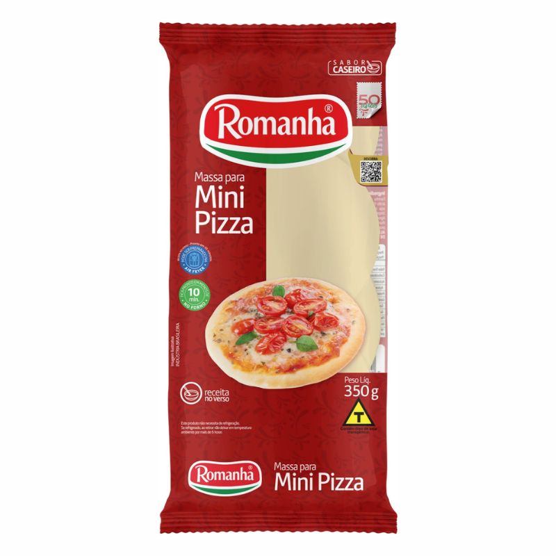 Massa Romanha Mini Pizza 300g