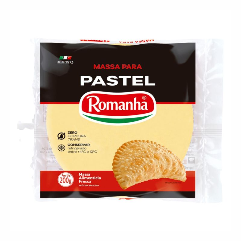 Massa para Pastel Médio Romanha 200g