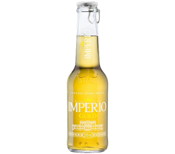 Cerveja Pilsen Puro Malte Gold Império Garrafa 210ml