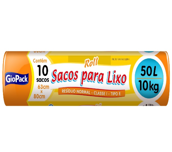 Saco para Lixo GioPack Roll Super Reforçado 50L com 30 Unidades