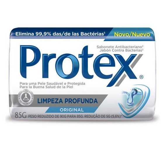 Sabonete em Barra Antibacteriano Original Protex Limpeza Profunda Cartucho 85g