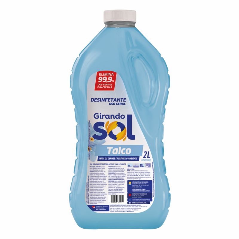 Desinfetante Girando Sol Talco 2l
